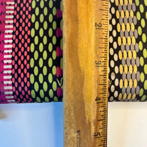 VERA BRADLEY SLEEK WALLET Multi Color Zip Coin Card Holder - Picture 7 of 9